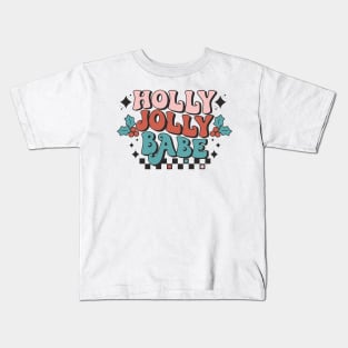 Holly Jolly Babe Kids T-Shirt